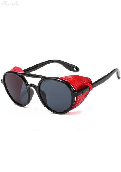 Sonnenbrille Steampunk Red Design